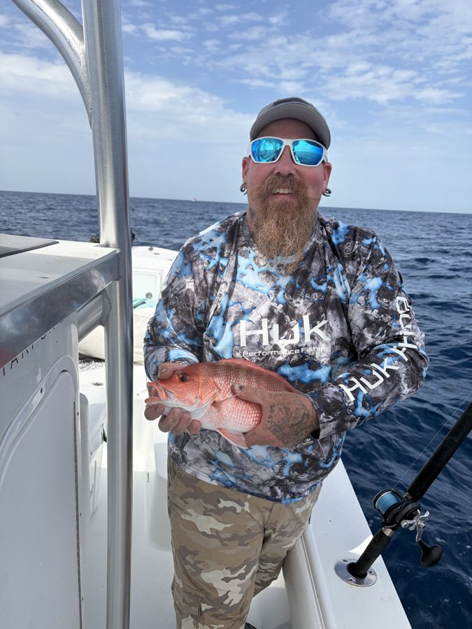 A mangrove snapper from a reef trip off Cocoa Beach